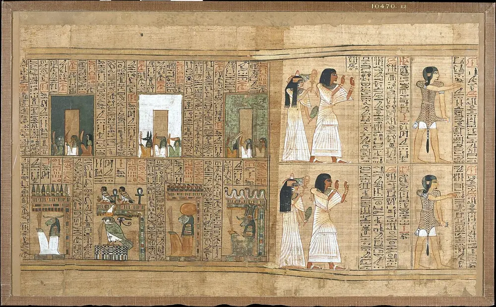 Papyrus of Ani, British Museum (New Kingdom), a Book of the Dead.